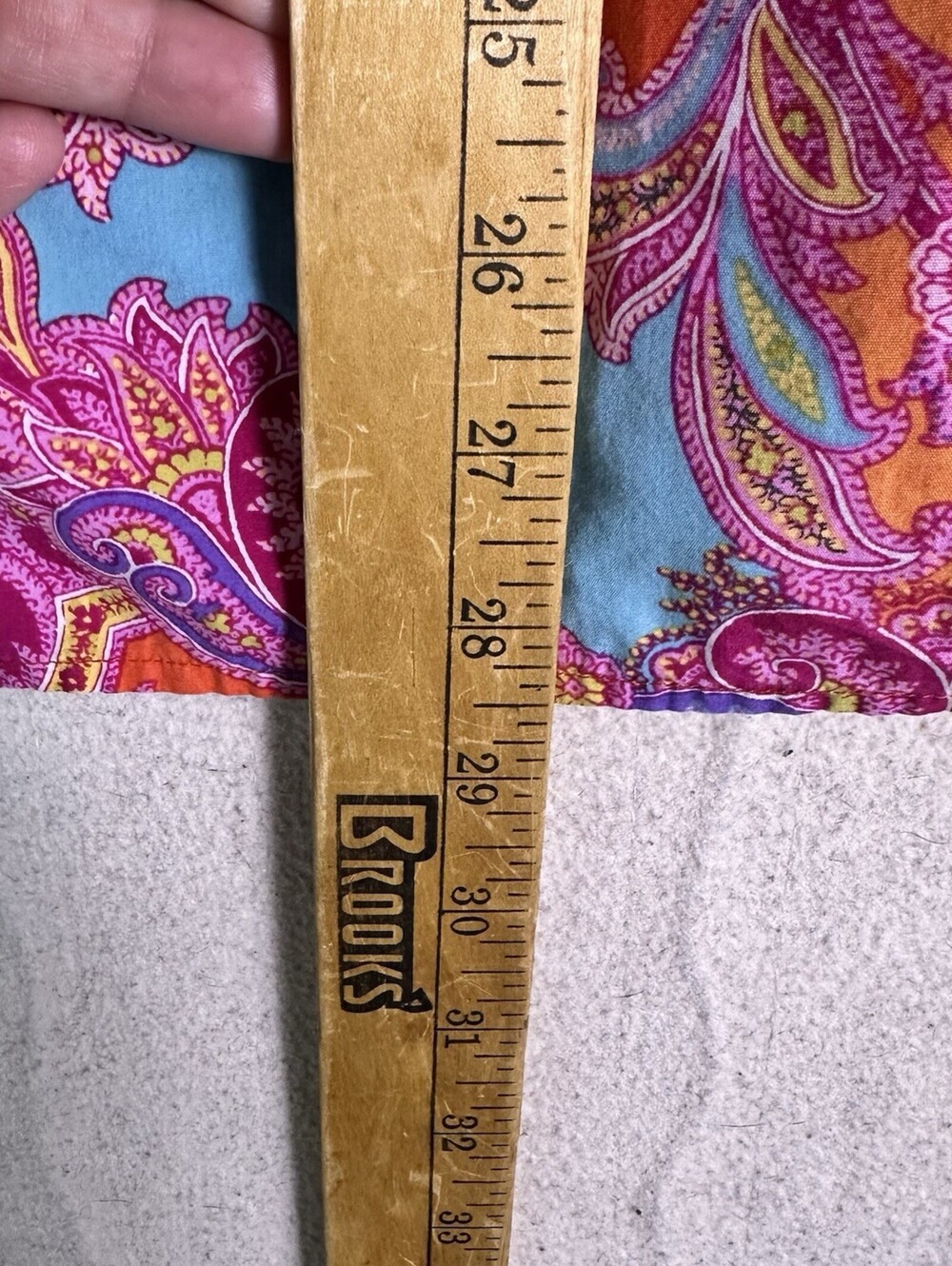 Vintage Chaps Womens Button Up Shirt 3X Colorful Paisley Dopamine Dressing Artsy - Picture 10 of 12